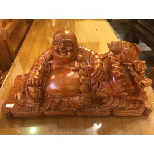 Tượng Di Lặc Bắp Cải gỗ hương